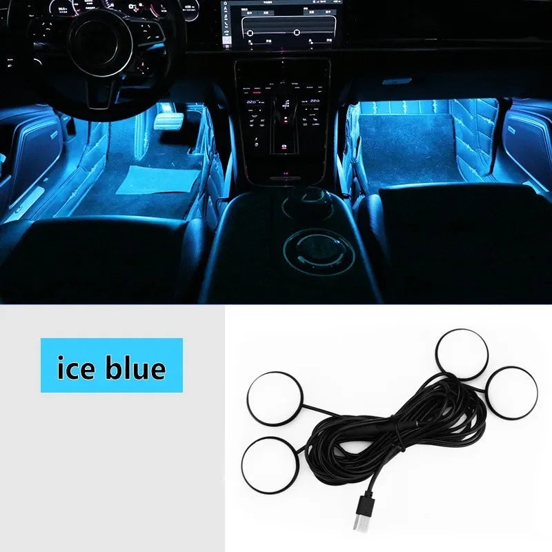 StarGlow 3-Color Car Footwell Lights