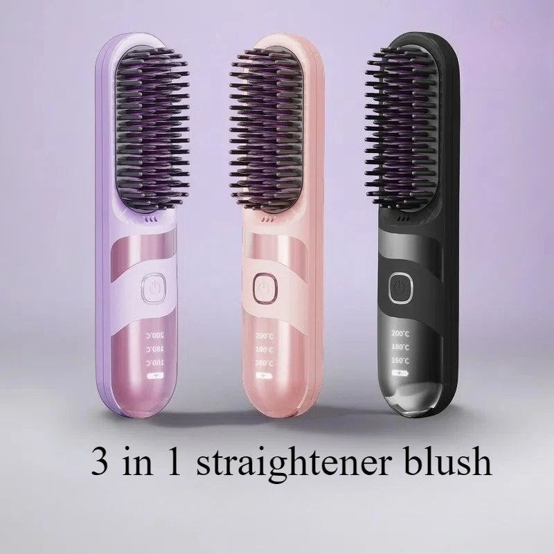 Cordless Hair Straightener Brush