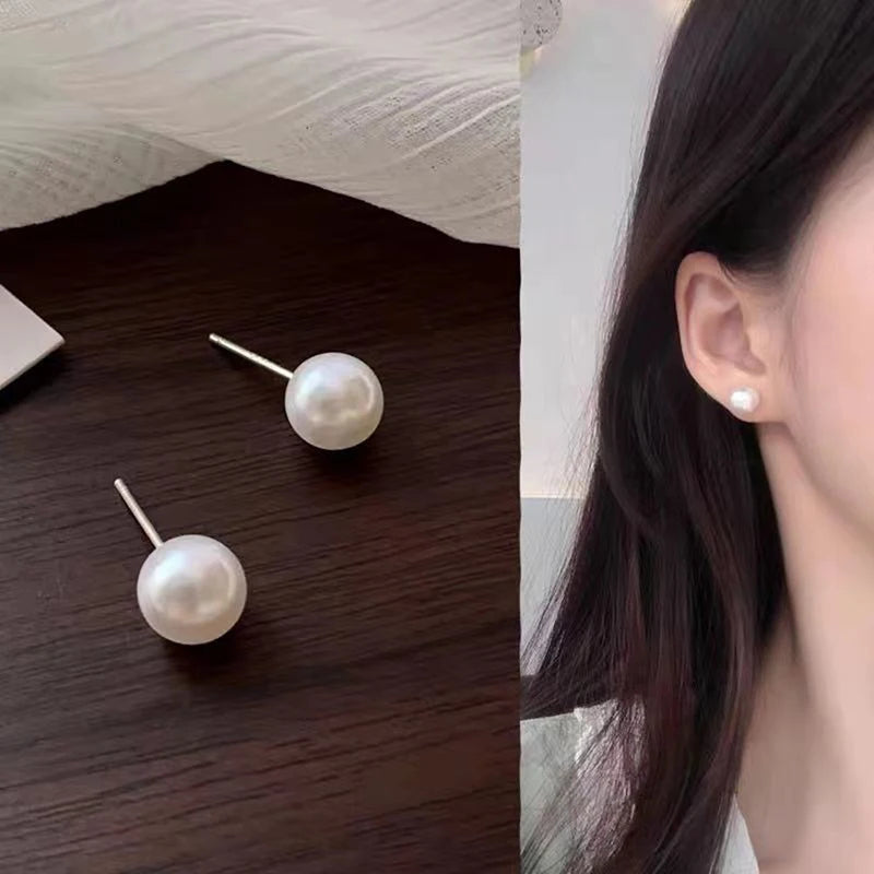 Luna Two-Sided Pearl Studs