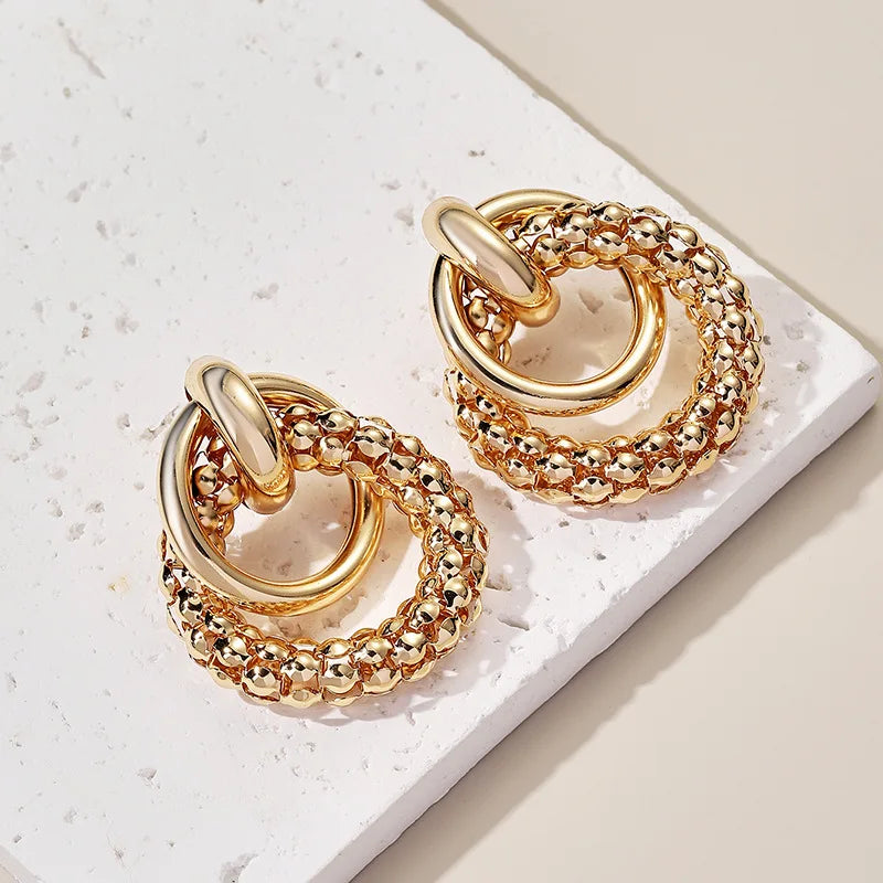 Nova Double Ring Drops