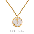 Rosette Circle Pendant