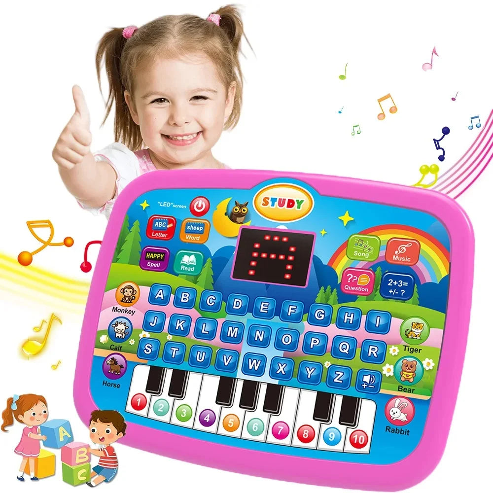 Kids LED Learning Tablet with Keyboard
