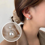 Luna Two-Sided Pearl Studs