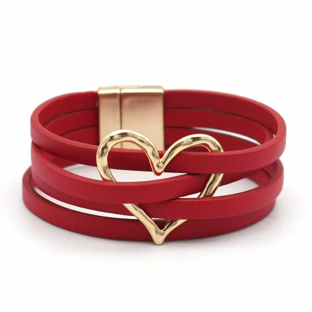 LuxeWrap Leather Bracelet