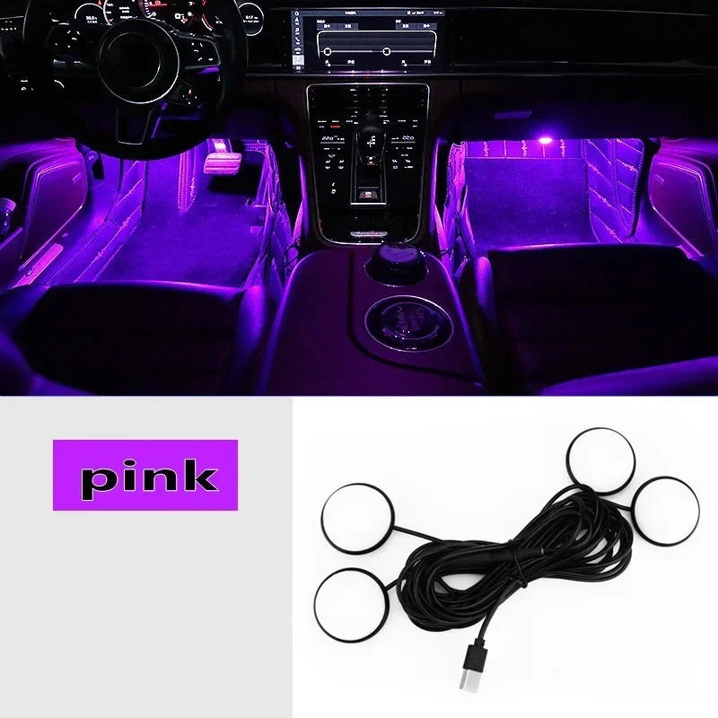 StarGlow 3-Color Car Footwell Lights
