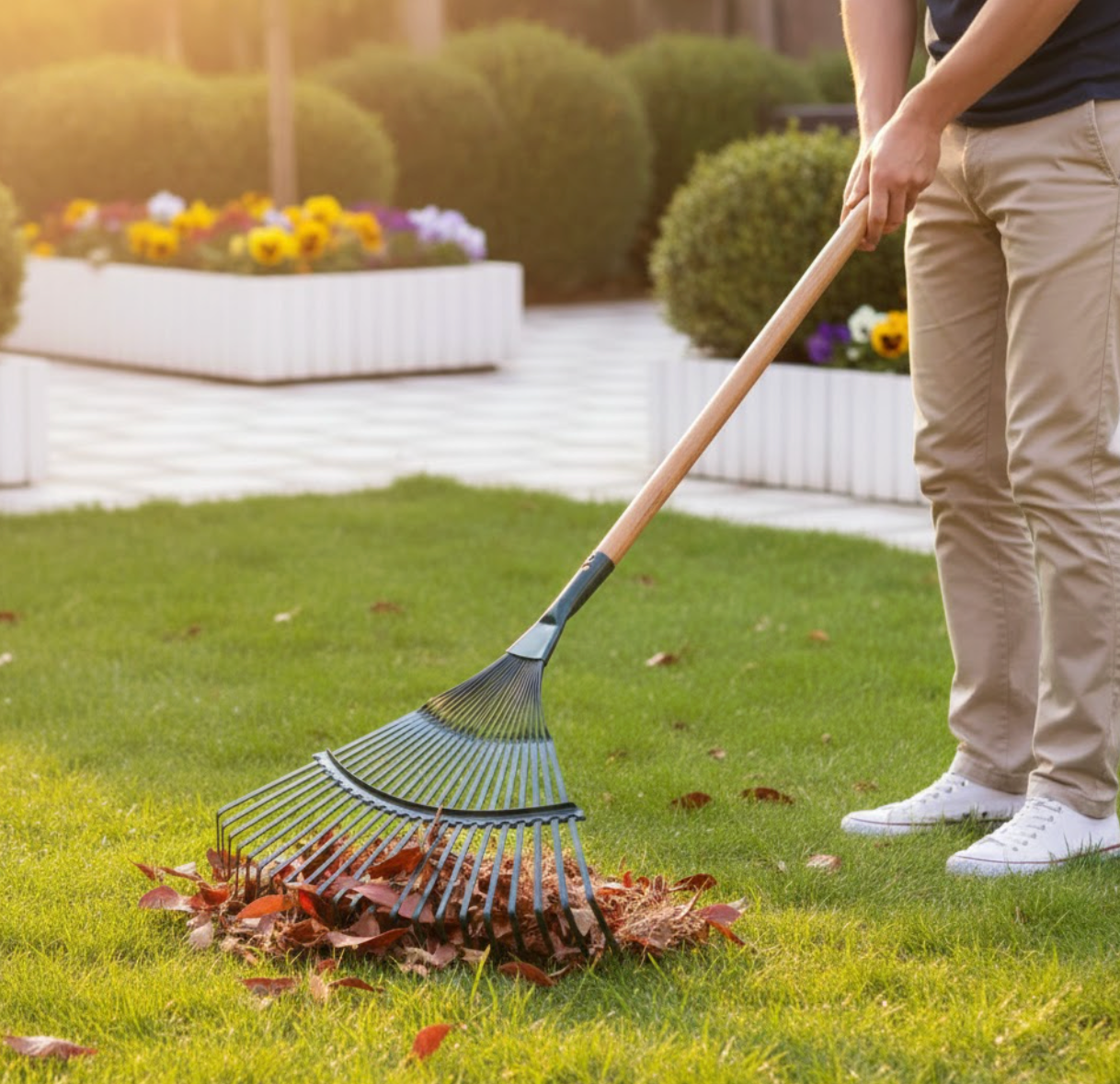 Realmote Steel Wire Leaf Rake Replacement Head