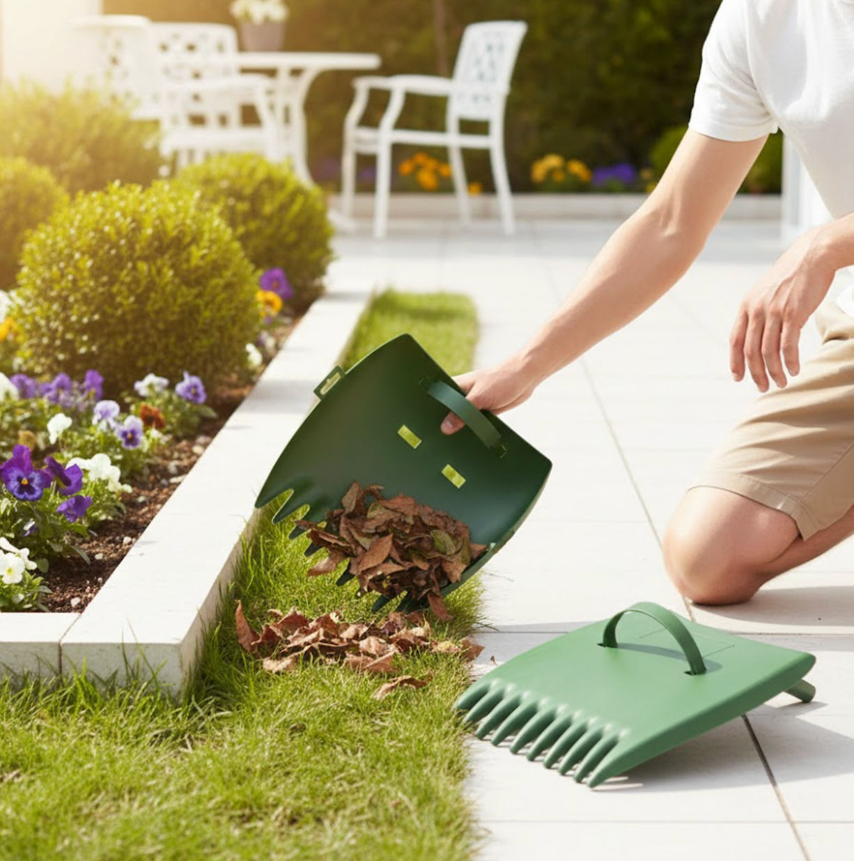 Portable Handheld Garden Rake Tool