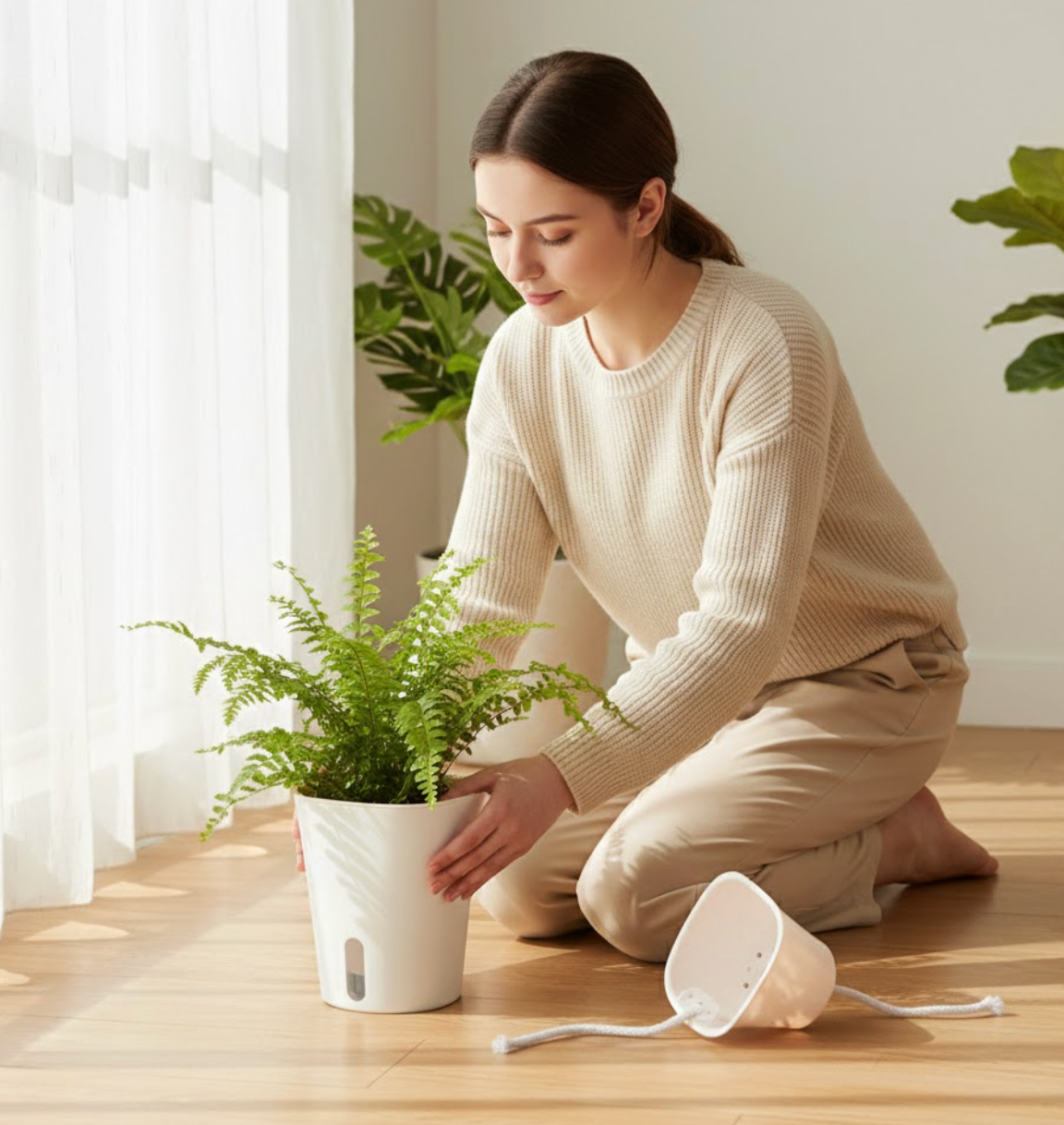 PureBloom™ Self-Watering Indoor Plant Pot