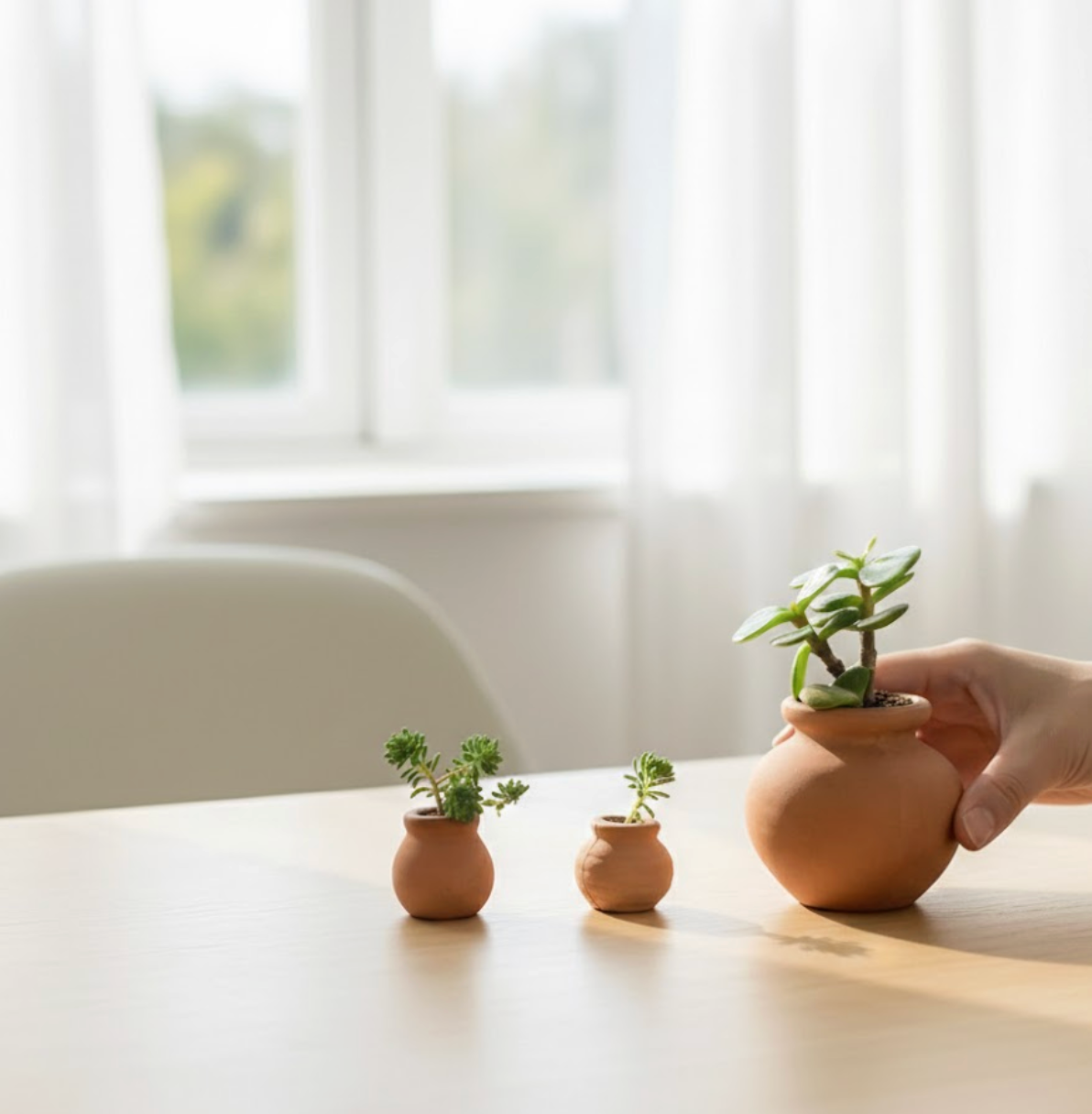 Rustic Bloom Terracotta Pot