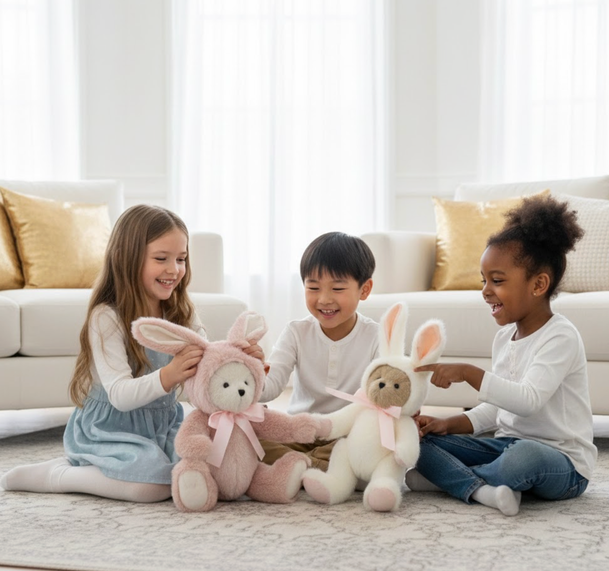 Interactive Rabbit Bear Plush