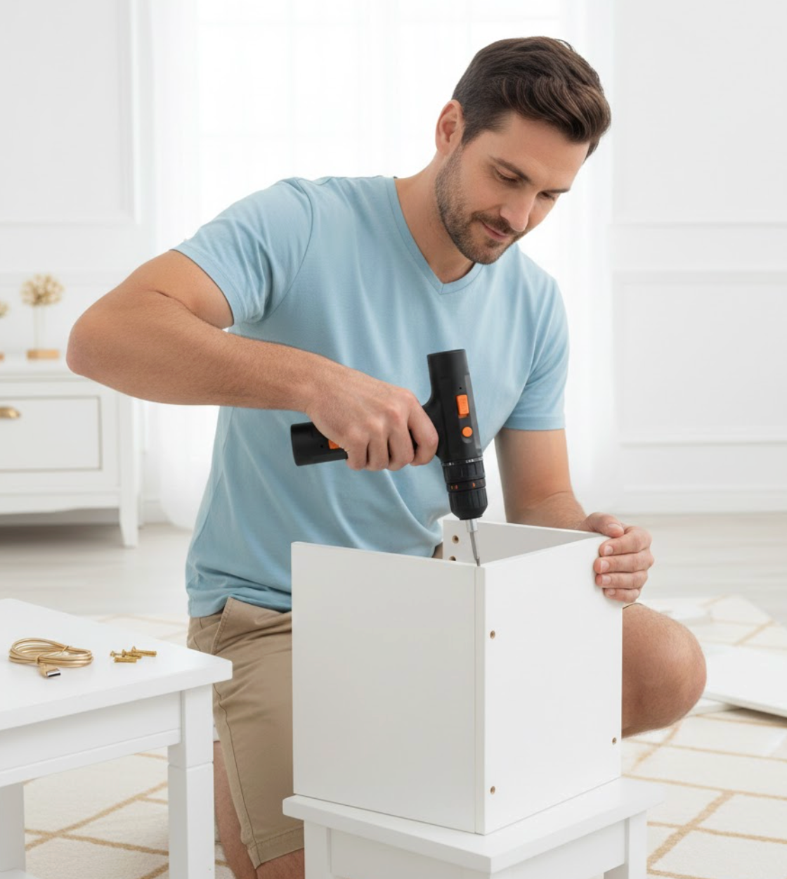 USB-Rechargeable Mini Electric Screwdriver