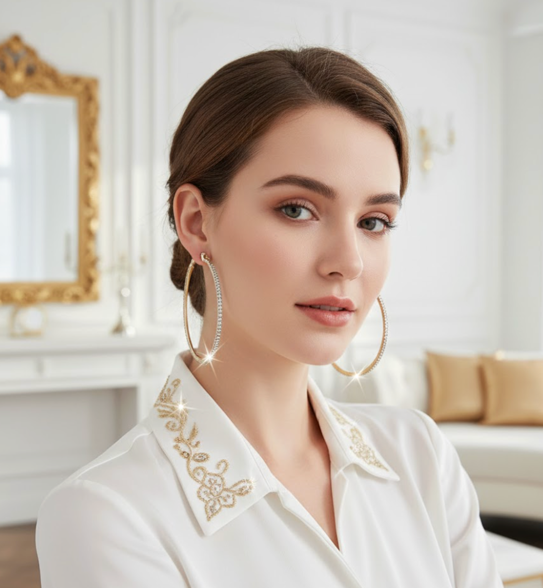 Diamond Luxe Statement Hoops