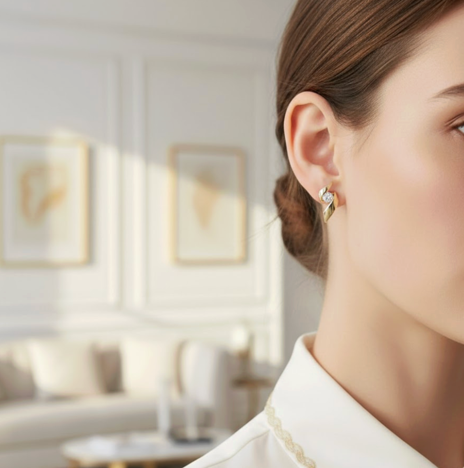 Aurielle Rotating Zircon Studs