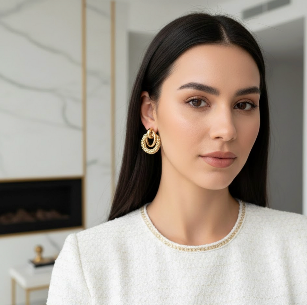 Nova Double Ring Drops