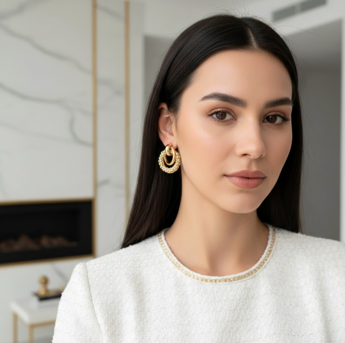 Nova Double Ring Drops