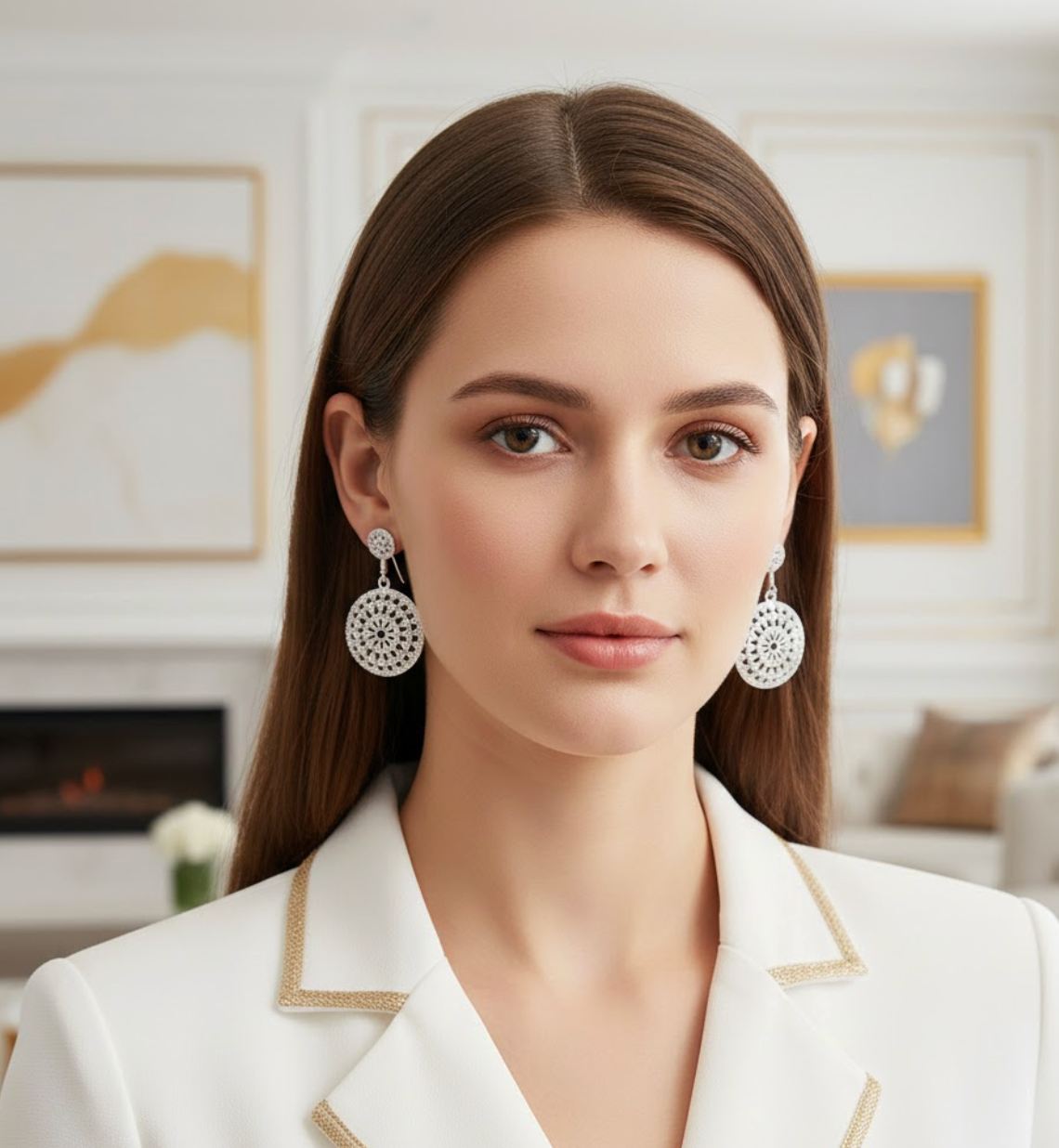 Elara Sterling Round Drops