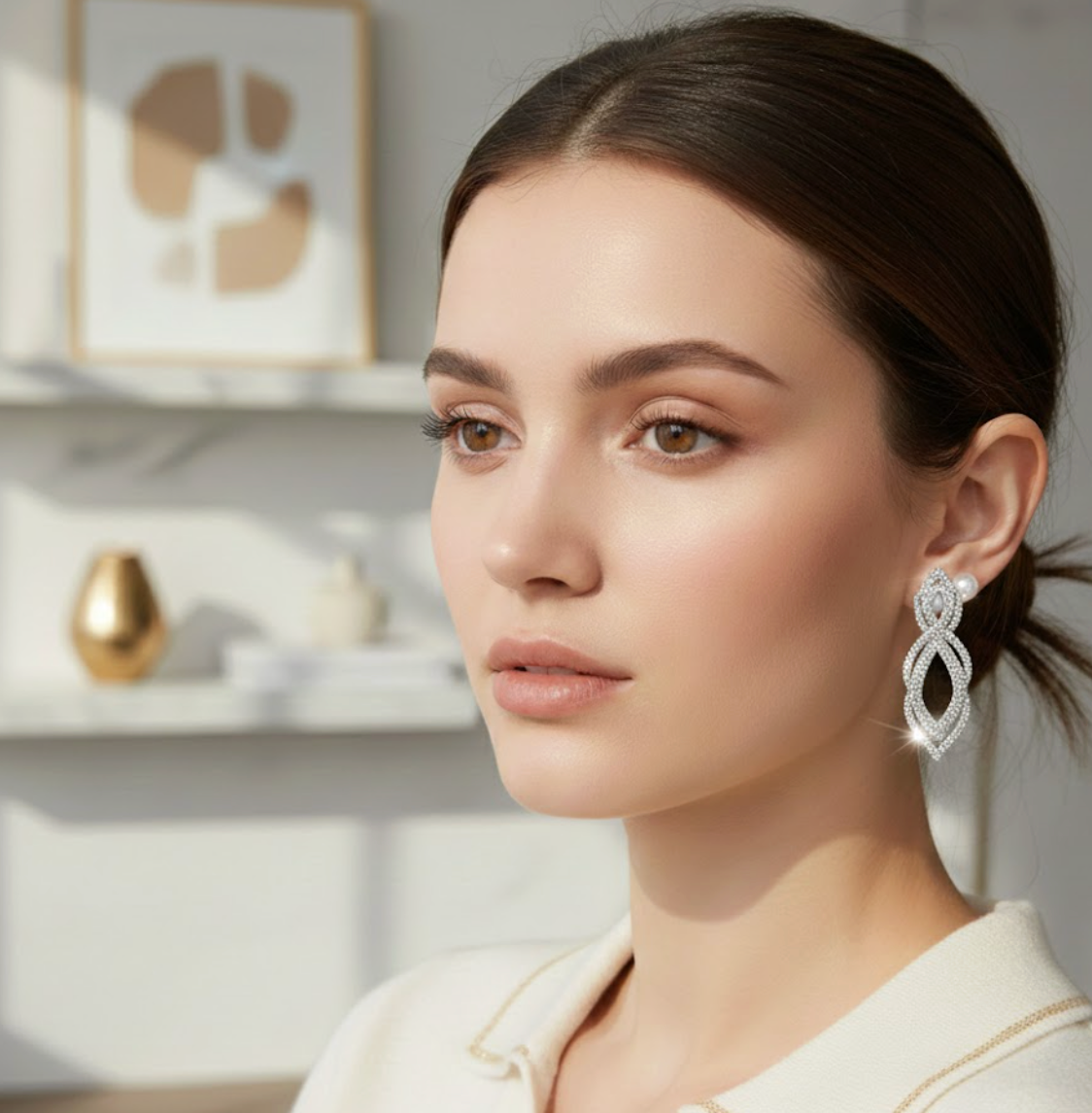 Luna 8-Shaped CZ Studs