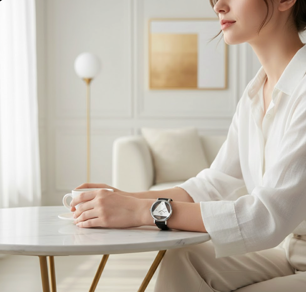 Hollow Triangle Minimal Watch