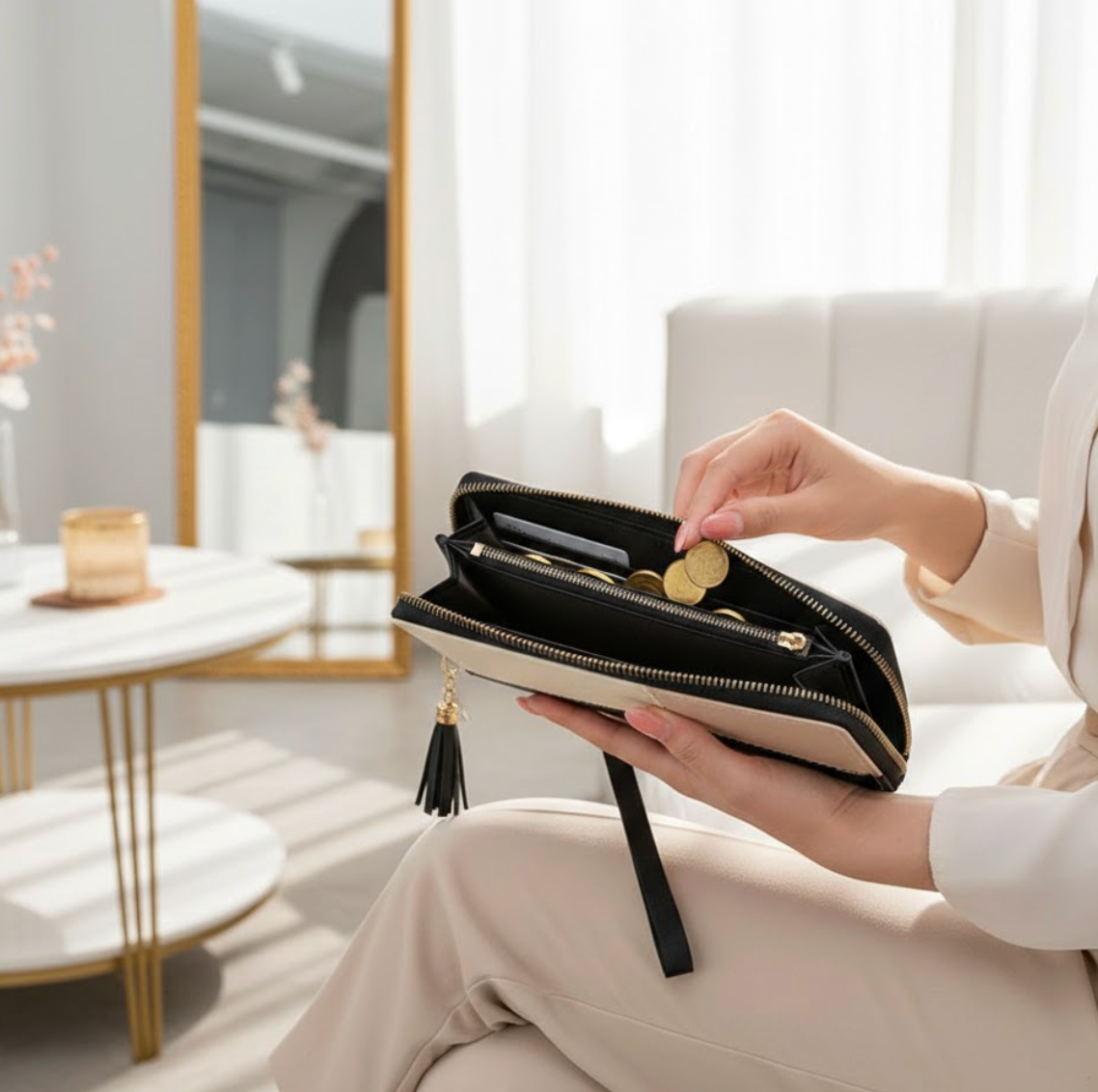 Fashion Long PU Leather Wallet