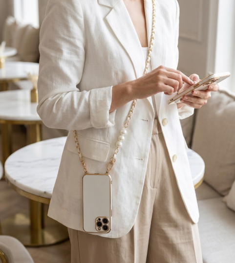 Pearl Crossbody Phone Strap