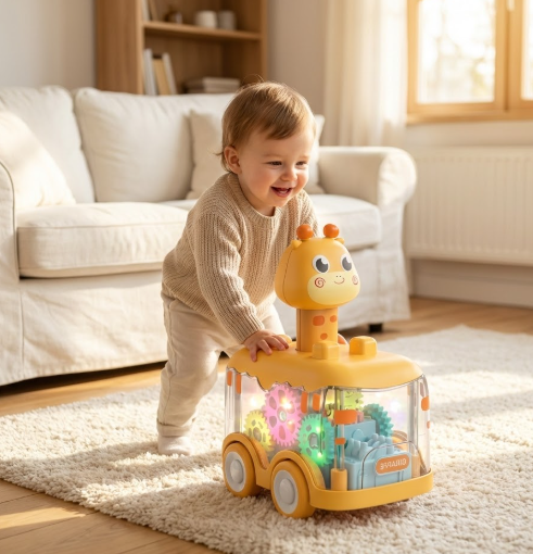 Press & Go Light-Up Car Toy