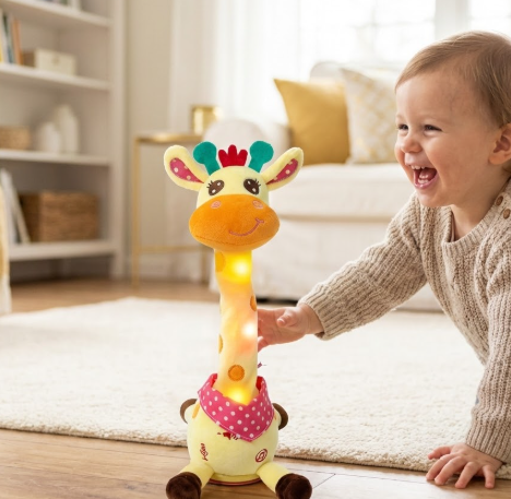 Talking & Dancing Giraffe Plush Toy