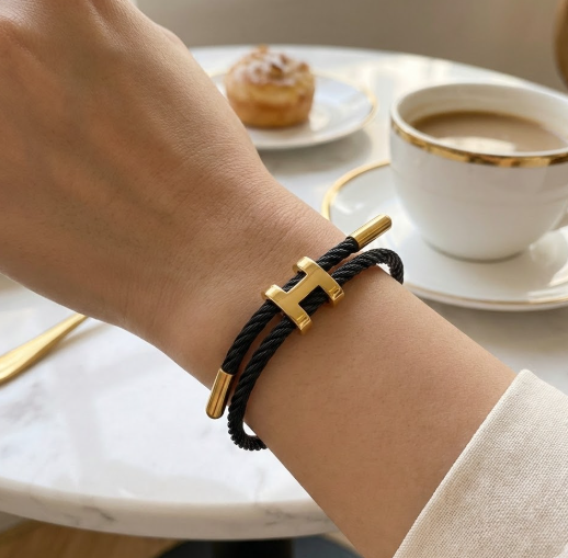 GoldenLock Adjustable Charm Bracelet