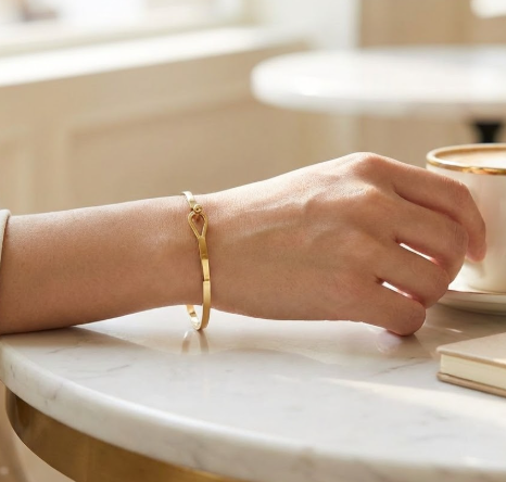PureLine Minimalist Hook Bangle