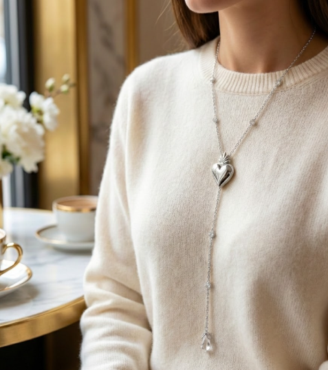 RadiantFaith Cross Tassel Necklace