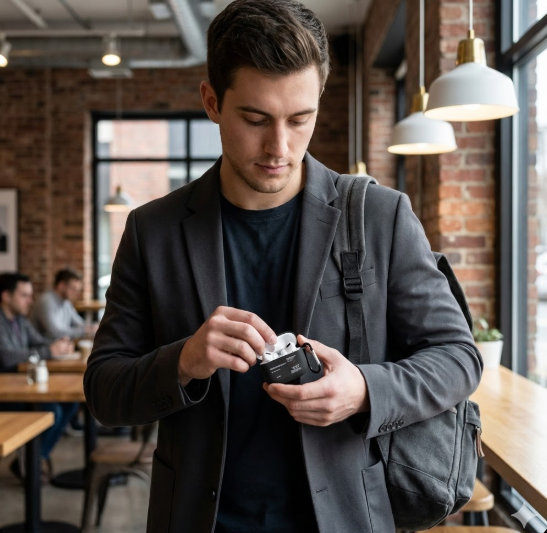 Premium Black Airpods Case