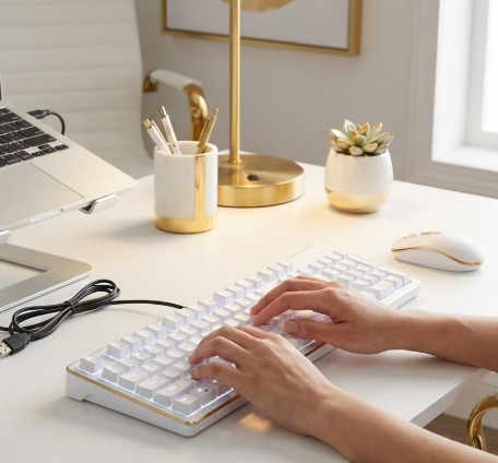 K500 Wired 104-Key Mechanical RGB Keyboard