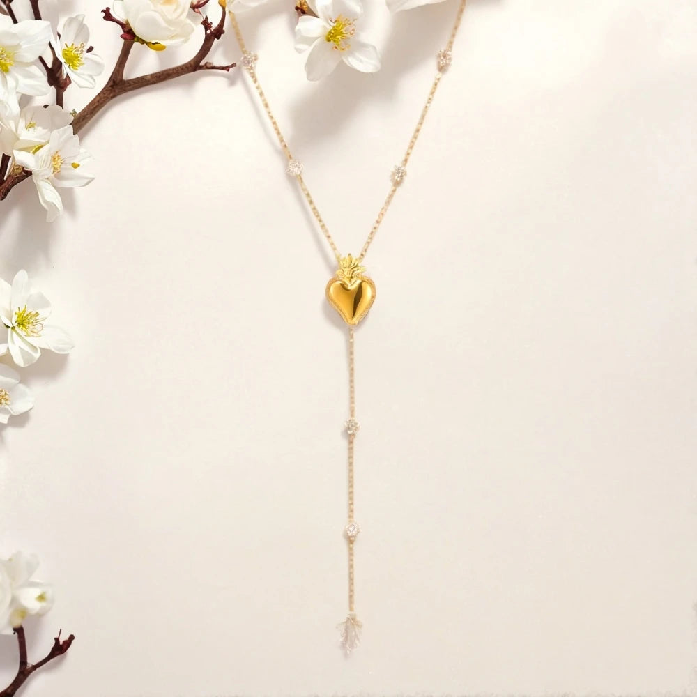 RadiantFaith Cross Tassel Necklace