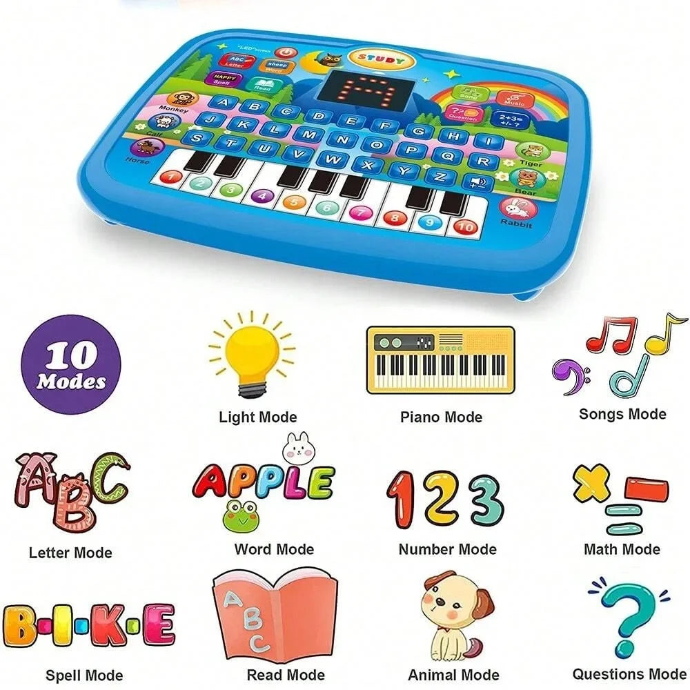 Kids LED Learning Tablet with Keyboard
