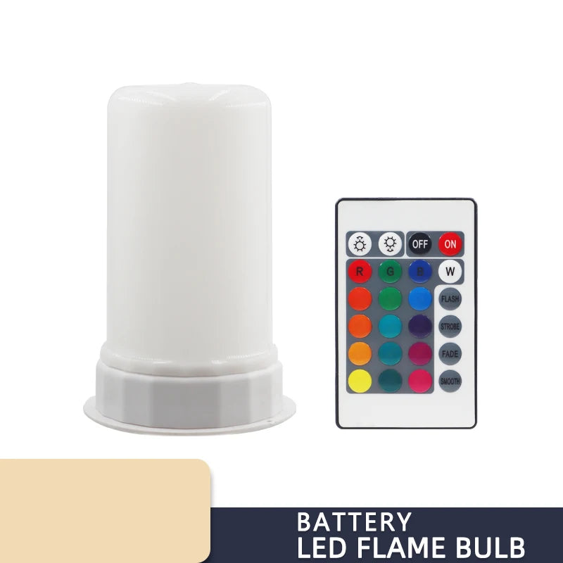 FlameGlow Warm LED Lamp