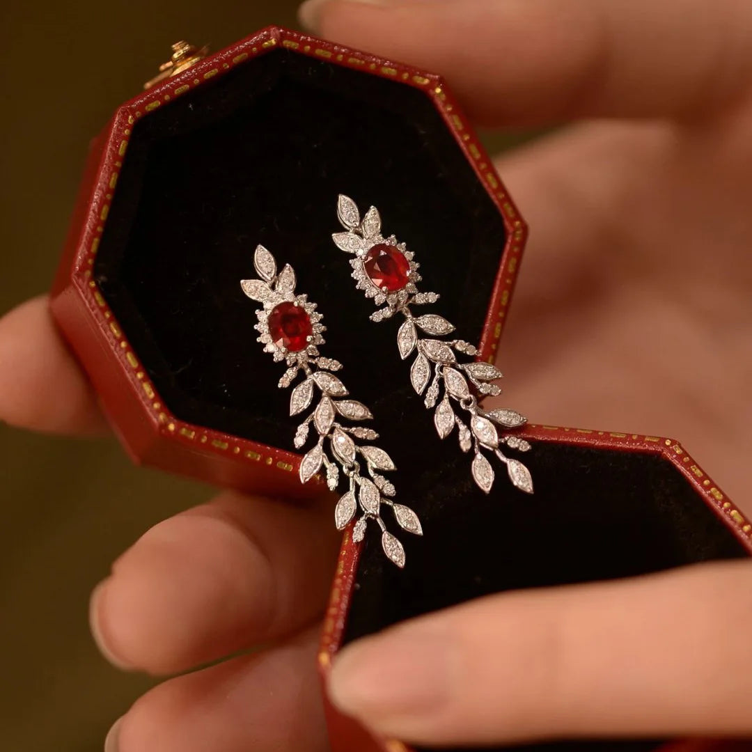 Ruby Tassel Vintage Drops