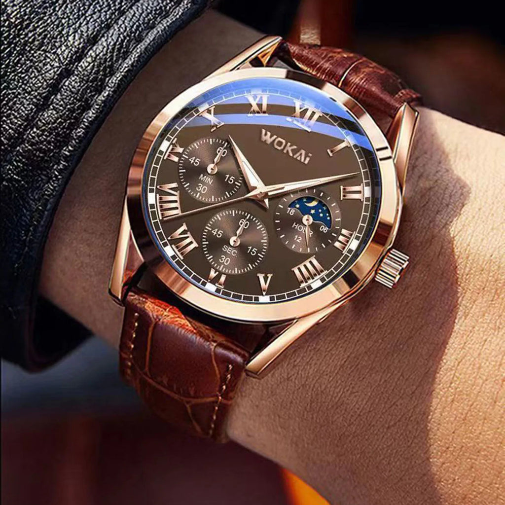 Luxury Roman Dial Business Watch for Men