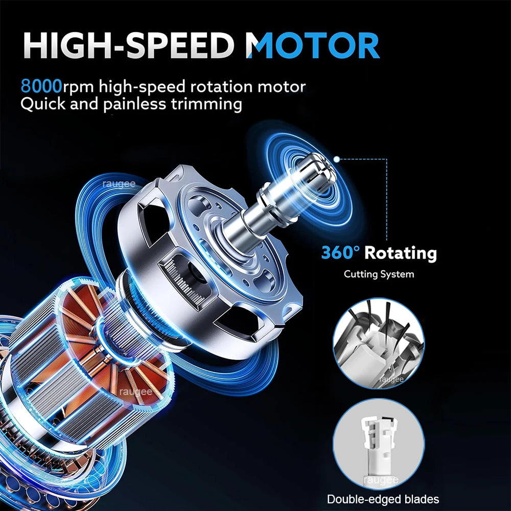 Rechargeable Electric Nose & Eyebrow Trimmer