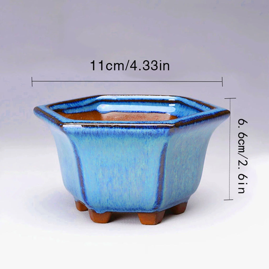 BlueGlow Ceramic Garden Planter