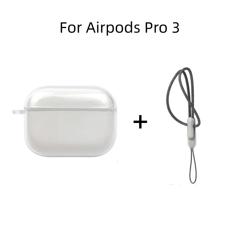 Transparent AirPods Case W/ Lanyard
