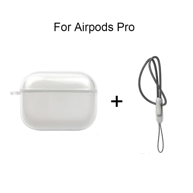Transparent AirPods Case W/ Lanyard