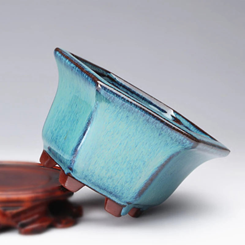 BlueGlow Ceramic Garden Planter