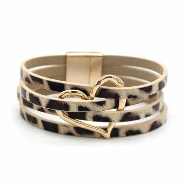 LuxeWrap Leather Bracelet