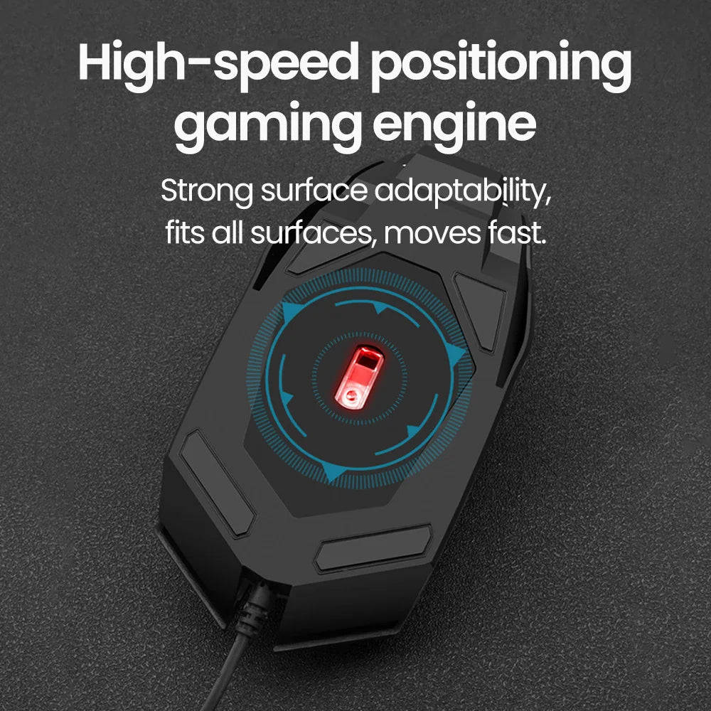 RGB Wired Silent Click Gaming Mouse