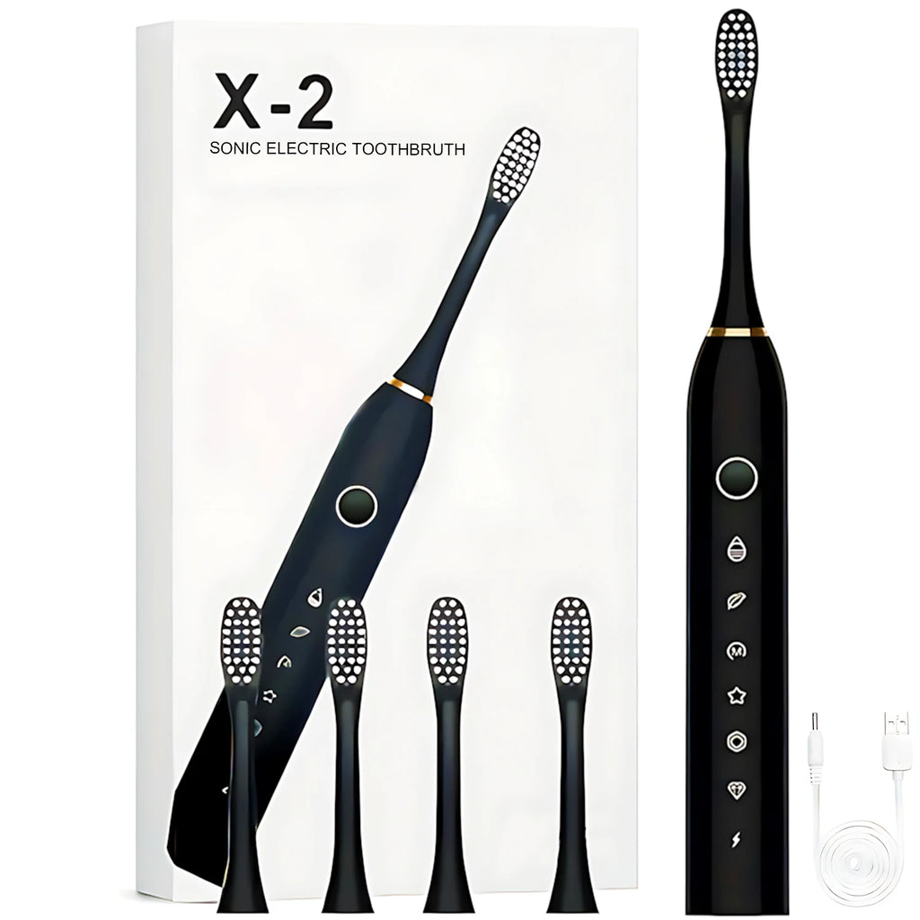 Electric Toothbrush with 6-Speed Modes & Timer