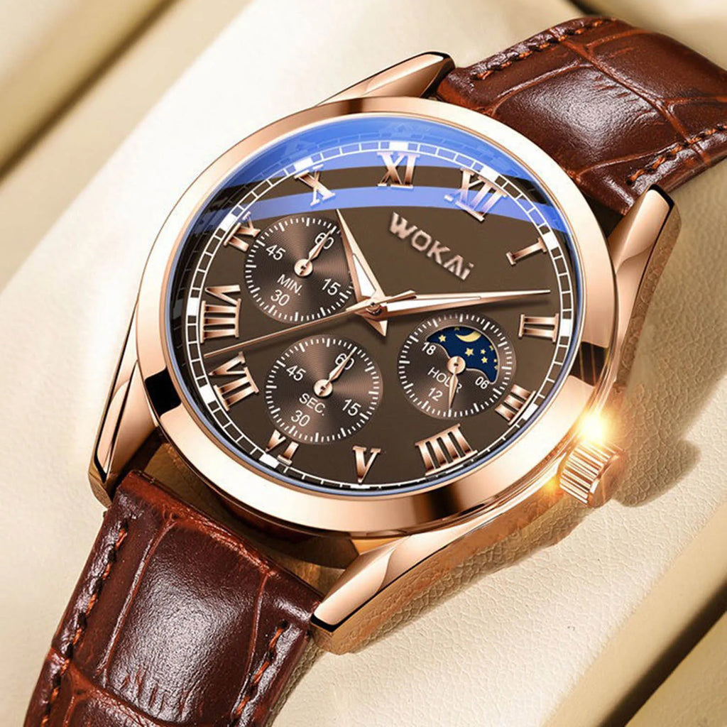 Luxury Roman Dial Business Watch for Men