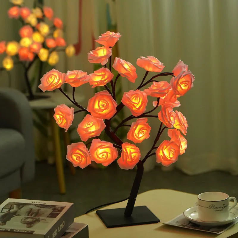 LED Rose Tree Night Light