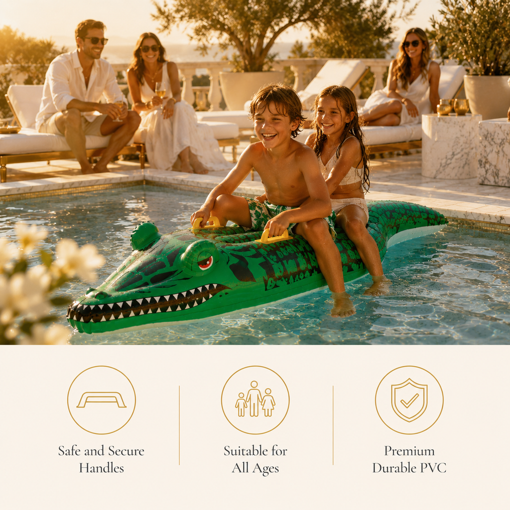 SolFloat Crocodile Pool Float