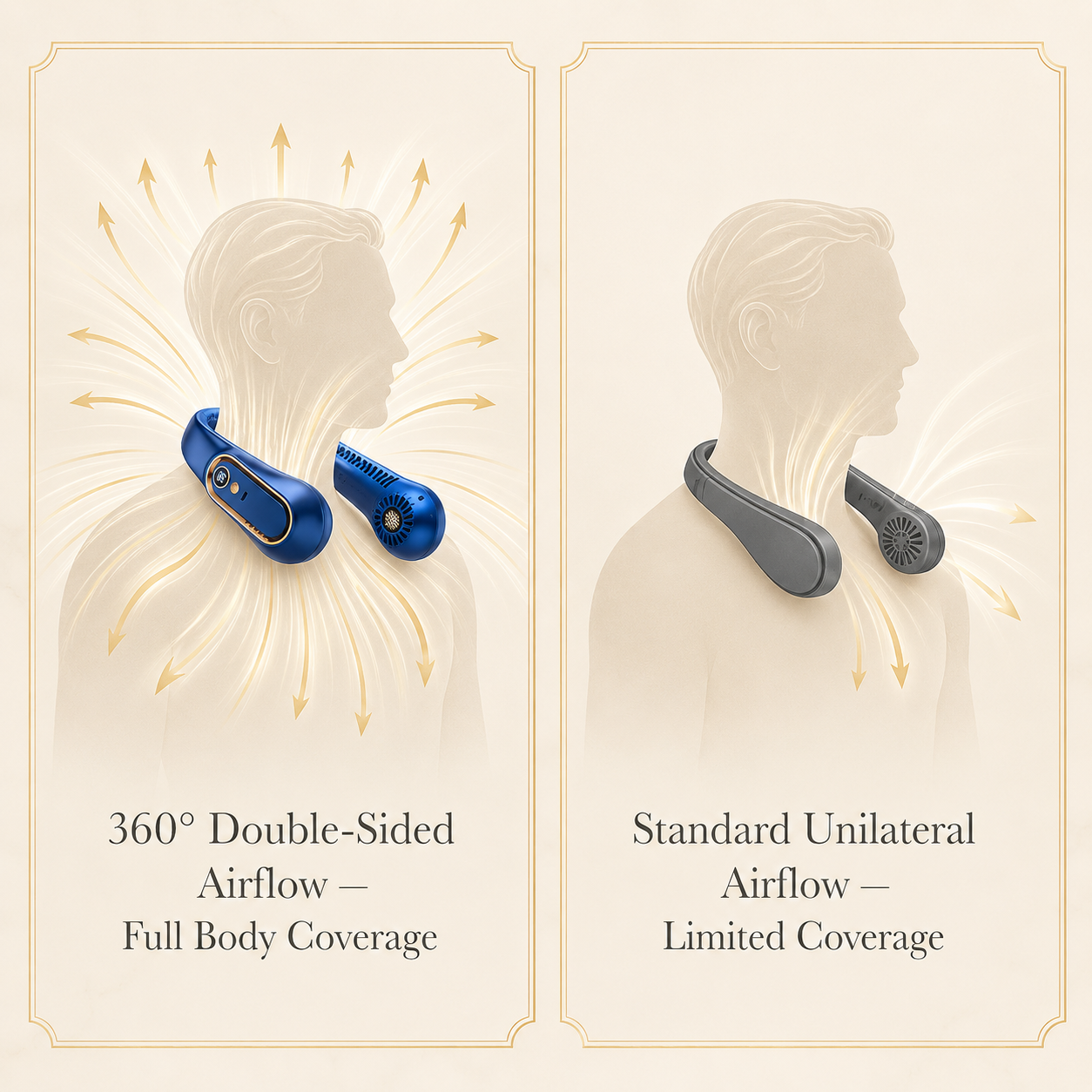 SolGlide Hanging Neck Fan