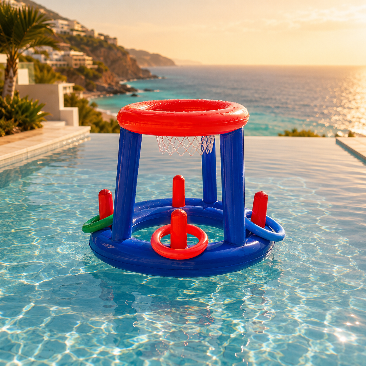 SolHoop Inflatable Pool Basketball Set