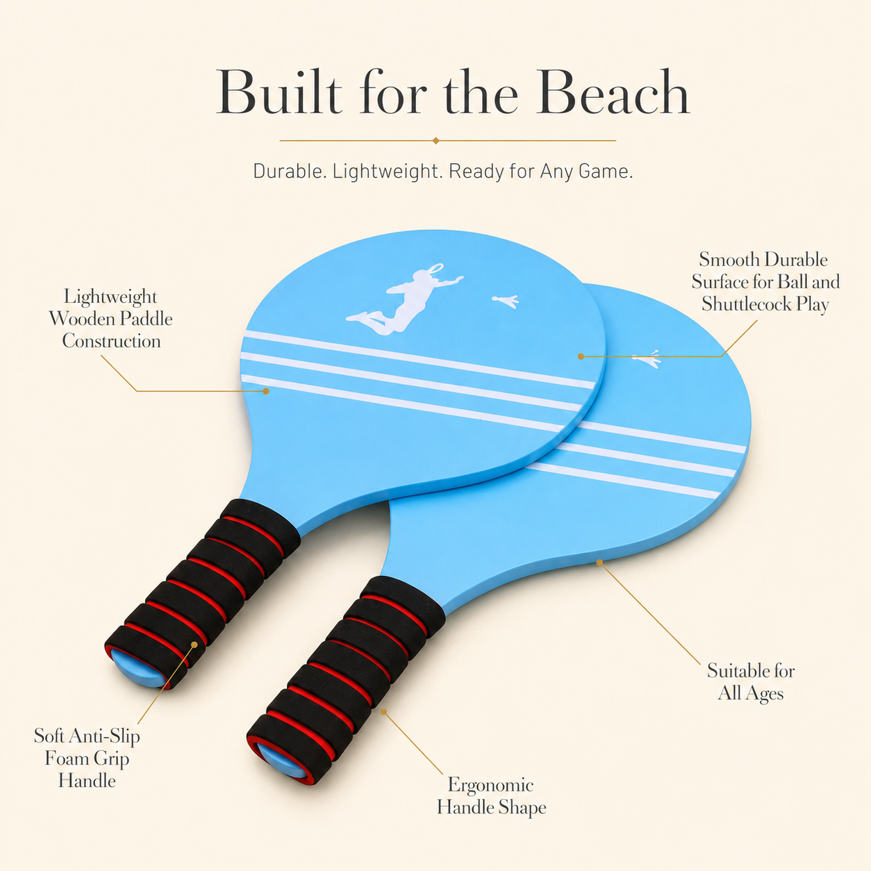 SolRally Beach Racket Set